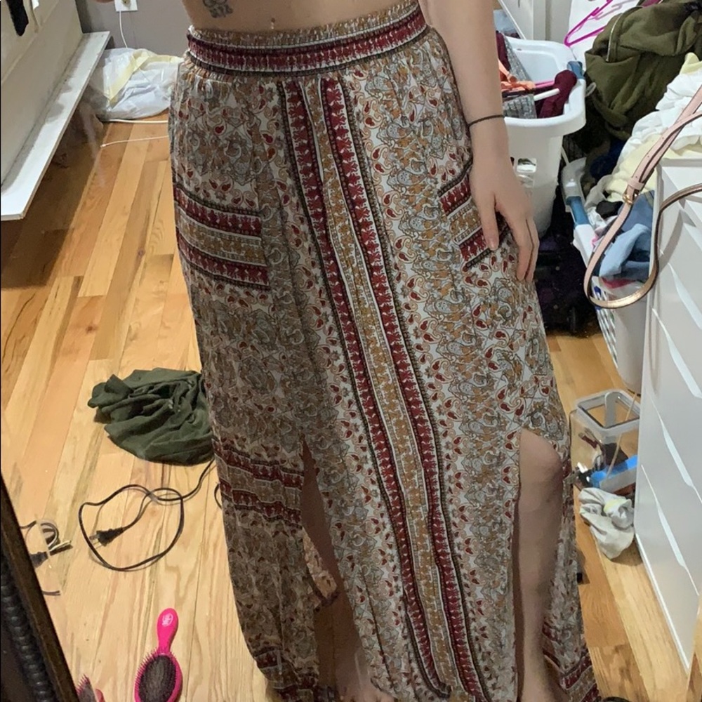 Bohemian maxi skirt